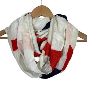 Kate Spade Infiniti Scarf Red Off White Blue
